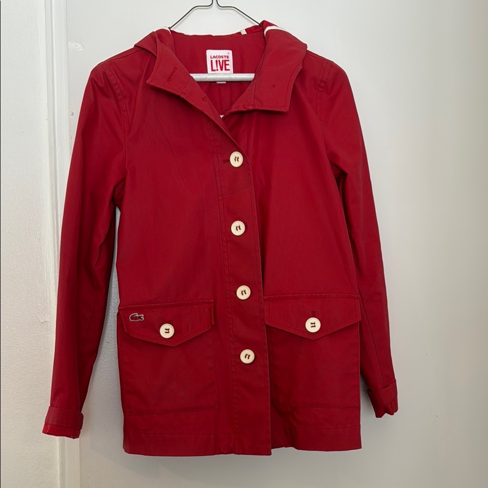 Lacoste Live hooded rain jacket
